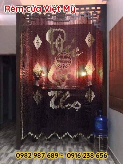 Bán mành rèm cửa hạt gỗ phòng thờ tại Quảng Nam