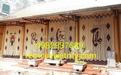 Mành hạt gỗ Phúc Lộc Thọ