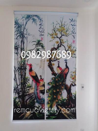Rèm cuốn tranh Trúc Mai MH 03