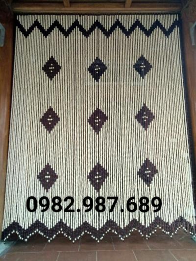 Rèm hạt gỗ bồ đề 9 quả trám