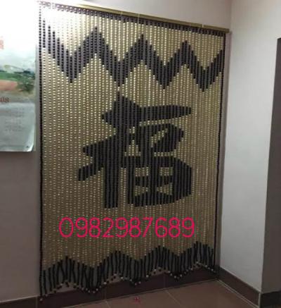 Rèm hạt gỗ chữ phúc KT02