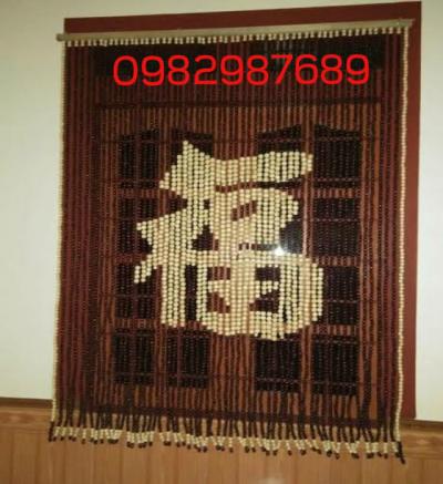 Rèm hạt gỗ chữ phúc