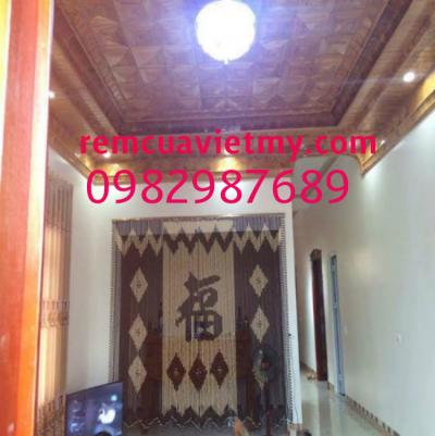 Rèm hạt gỗ chữ phúc,quả trám KT01