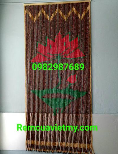 Rèm hạt gỗ Hương Hoa Sen