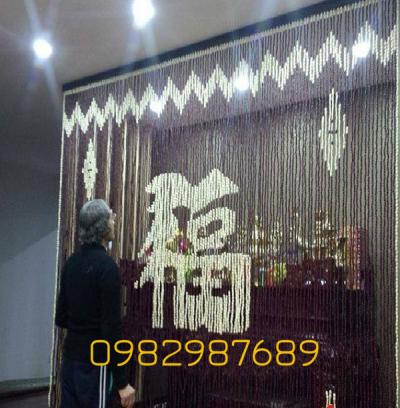 Rèm hạt gỗ phòng thờ AH05