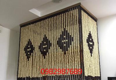 Rèm hạt gỗ phòng thờ K1