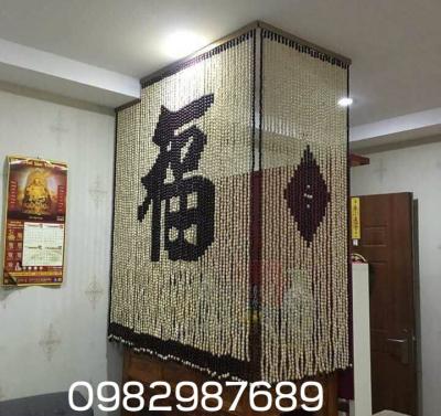 Rèm hạt gỗ phong thủy chữ phúc nho