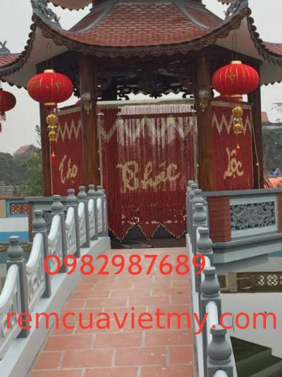 Rèm hạt gỗ phúc lộc thọ