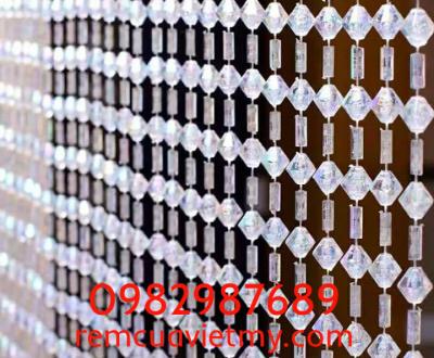 Rèm hạt nhựa giả pha lê K1