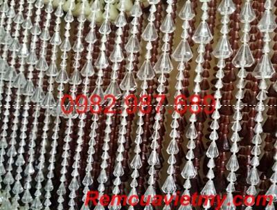 Rèm hạt nhựa giọt nước lượn sóng