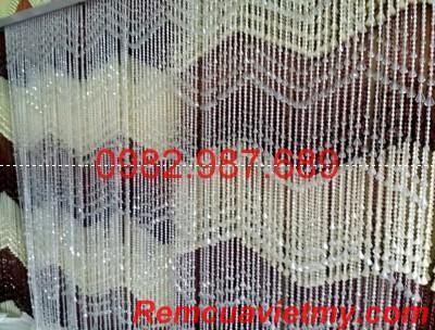 Rèm hạt nhựa giọt nước nhũ lượn sóng