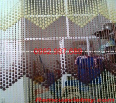 Rèm hạt nhựa hồ lô lượn sóng