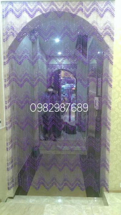Rèm hạt nhựa tím( Spa )