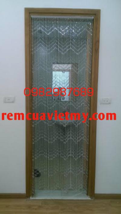 Rèm hạt nhựa trắng giọt nước 03