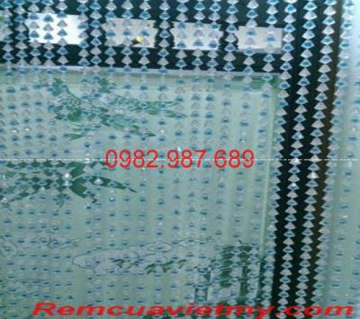 Rèm Hạt Nhựa Trẵng Xanh 11